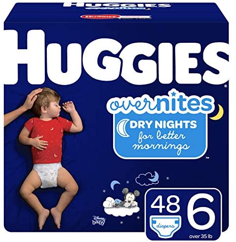 Huggies Overnight Diapers, Size 6, 48 CT