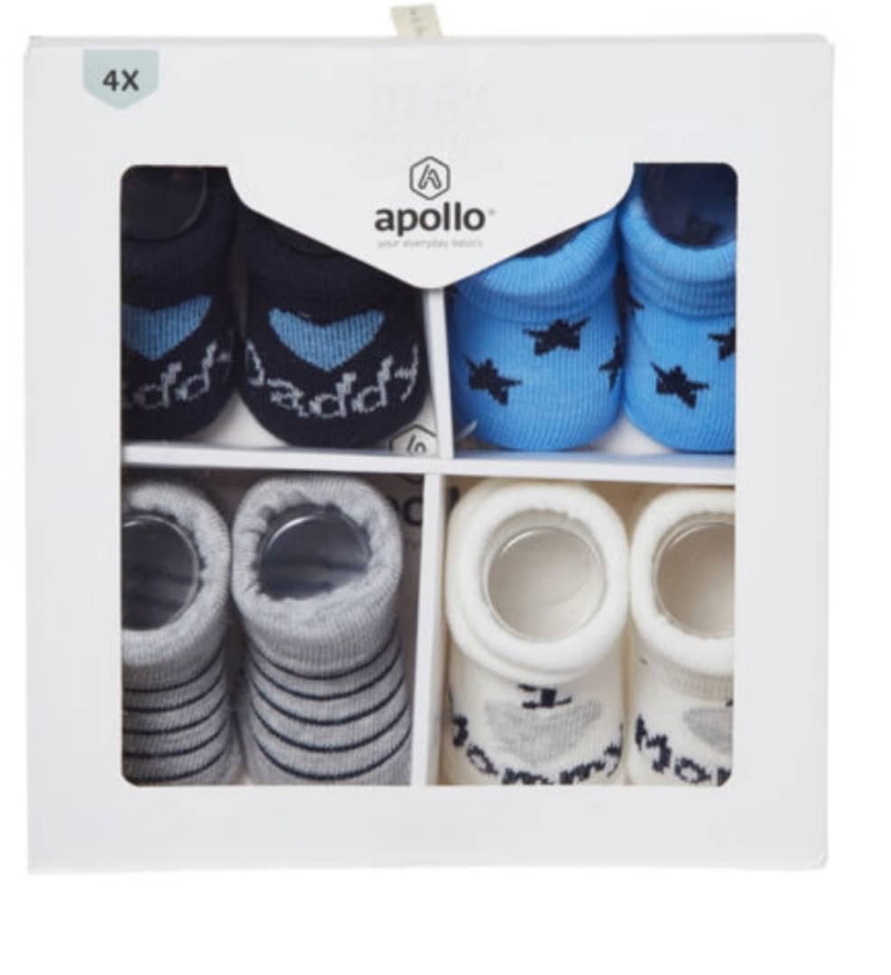 Apollo designer’s NB Baby 4n1 boxed socks
