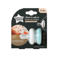 Tommee Tippee closer to nature breast-like soothers 2pk