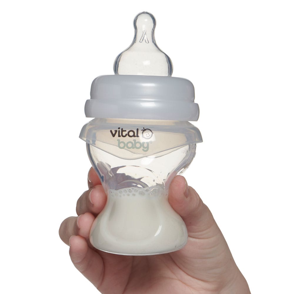 Vital Baby Nourish Single Silicon Feed Assist Feeding Bottles- 150ml