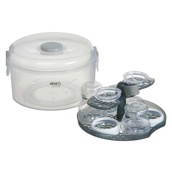 Vital Baby Nurture 2n1 combination Sterilizer With 2 Feeding Bottles