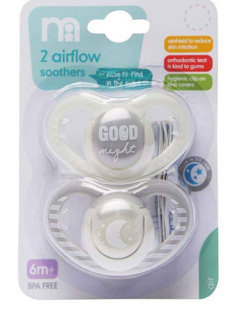 Mothercare 2 Airflow Soothers 6mths+