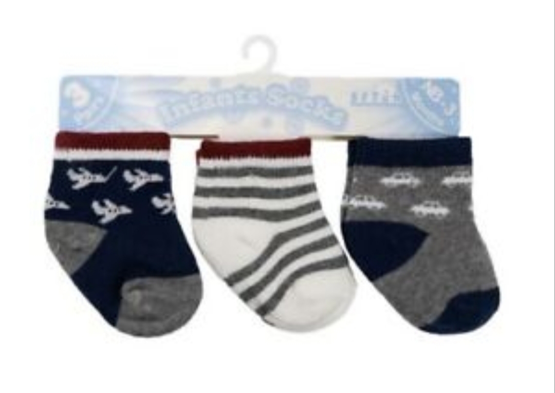 Soft Touch 3pk Infant Socks