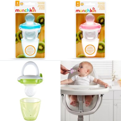 Munchkin Silicone Baby Food Feeder- 4m+ BPA Free