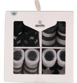 Apollo Designer’s 4pk Newborn Socks
