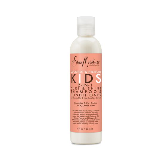 Shea Moisture Coconut And Hibiscus Kids 2n1 Curl And Shine Shampoo & Conditioner 236ml