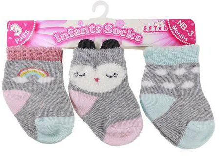 Girls 3pk Socks