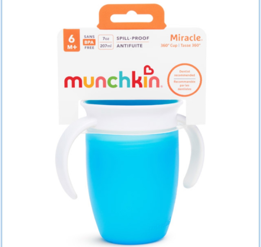 Munchkin Miracle 360˚ Trainer Cup Blue, 7 oz