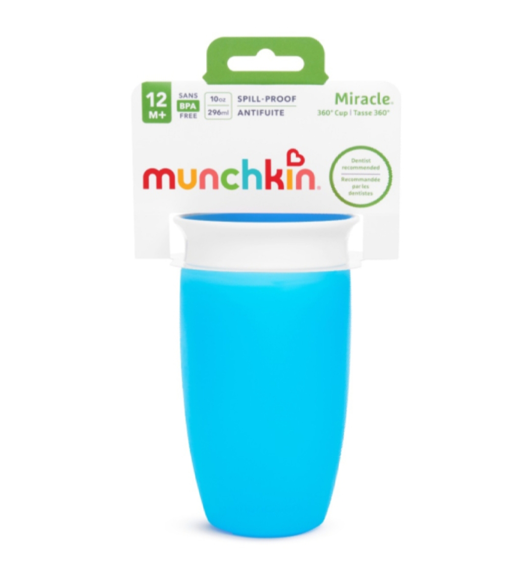 Munchkin Miracle 360˚ Sippy Cup Blue, 10 Oz