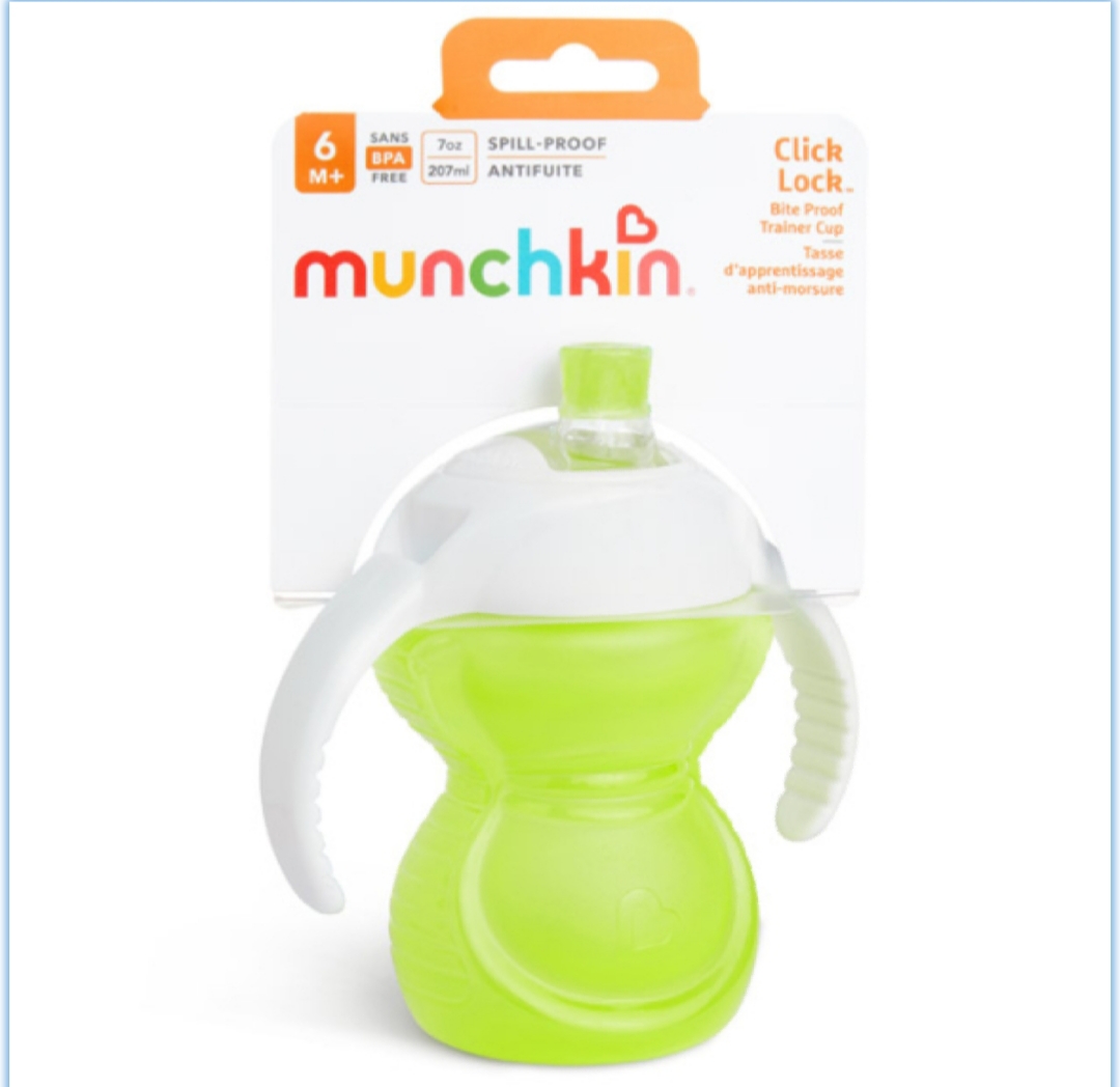 Munchkin Click Lock Chew Proof Trainer Cup 8oz – Green