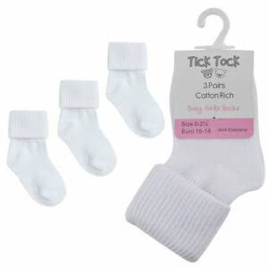 3 Pairs Cotton Rich Baby Socks