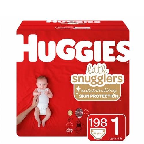 Huggies Little Snuglers Size 1 – 198 Count