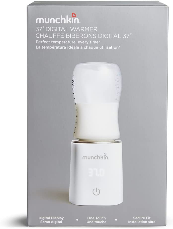 Munchkin 37° Digital Bottle Warmer Perfect Temperature Every Time, White