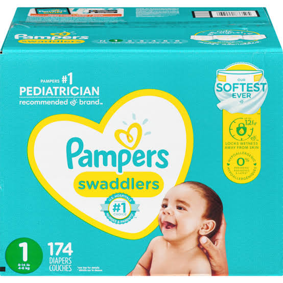 Pampers Swadlers, Size 1, (174 Count) 4-6kg
