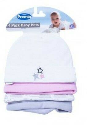Premia 4 Pack Baby Hats